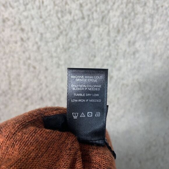 Ali Miles Orange Long Sleeve Cinched Cowl Neck Drawstring Sweater Womens‎ Size S - Picture 5 of 9